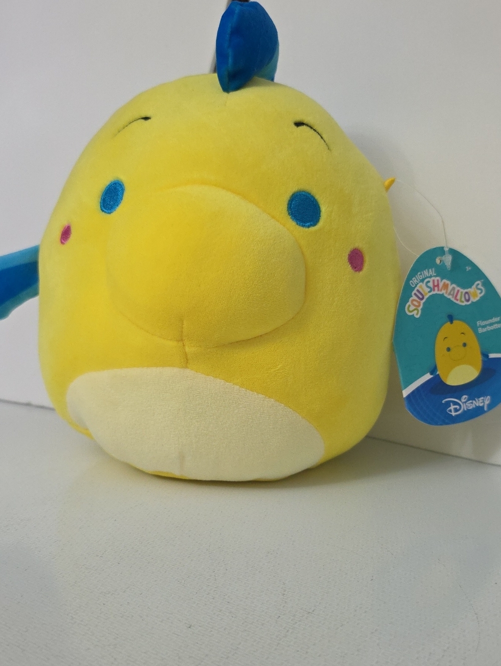 Disney Yellow & Blue Flounder Plush Squishmallow Fish